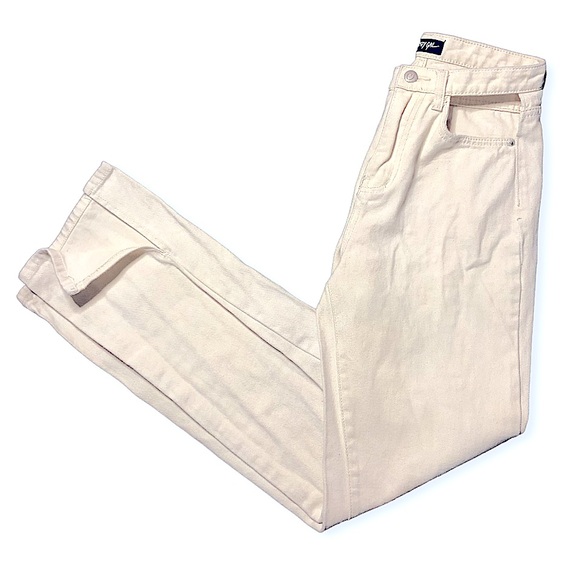 Denim - Nasty Gal Tan Denim Slit Hem Pants